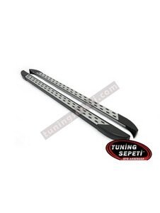Vw Transporter T5 2003 - 2009 Uzun Yan Basamak Dotline Gri